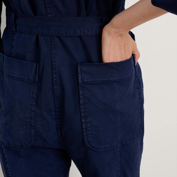 Alex Mill Women's Expedition Jumpsuit in Washed Twill Blue Size XS Utility - Picture 4 of 16